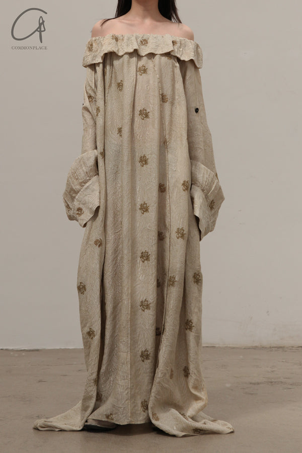 Mutedance 24 Spring/Summer Wide Shoulder Dress Series Silk MD-MD24SS47-QINGCI Celadon PM116